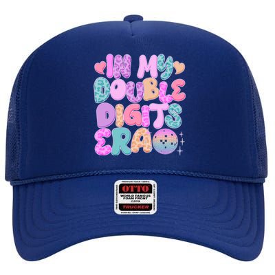 Retro In My Double Digits Era High Crown Mesh Back Trucker Hat