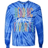 Reading Is My Favorite Gift Tie-Dye Long Sleeve Shirt