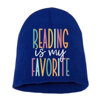 Reading Is My Favorite Gift Short Acrylic Beanie