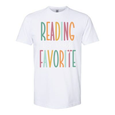 Reading Is My Favorite Gift Softstyle CVC T-Shirt