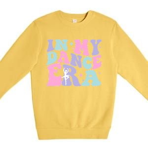 Retro In My Dance Era For Ballet Dancer Groovy Gift Premium Crewneck Sweatshirt