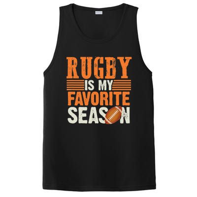 Rugby Is My Favorite Season Funny Rugby Sports Quote PosiCharge Competitor Tank