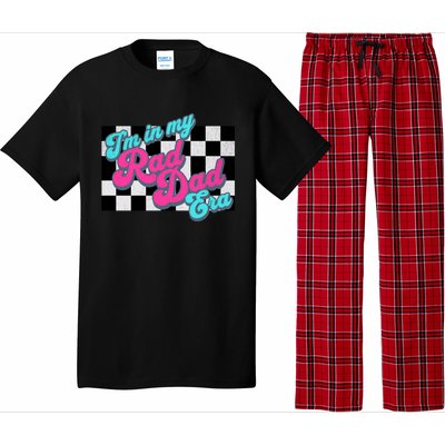 Retro In My Rad Dad Era Funny Dad Groovy Rad Dad Gift Pajama Set