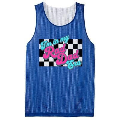 Retro In My Rad Dad Era Funny Dad Groovy Rad Dad Gift Mesh Reversible Basketball Jersey Tank