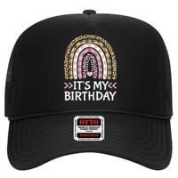 Rainbow It's My Birthday for Teens Girls Birthday Gift High Crown Mesh Back Trucker Hat