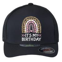 Rainbow It's My Birthday for Teens Girls Birthday Gift Flexfit Unipanel Trucker Cap