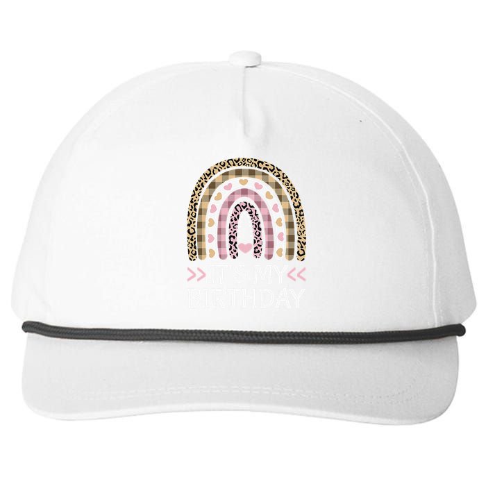 Rainbow It's My Birthday for Teens Girls Birthday Gift Snapback Five-Panel Rope Hat