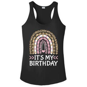 Rainbow It's My Birthday for Teens Girls Birthday Gift Ladies PosiCharge Competitor Racerback Tank