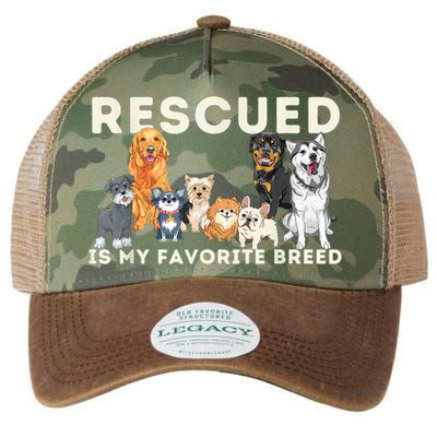 Rescued Is My Favorite Breed Animal Rescue Legacy Tie Dye Trucker Hat