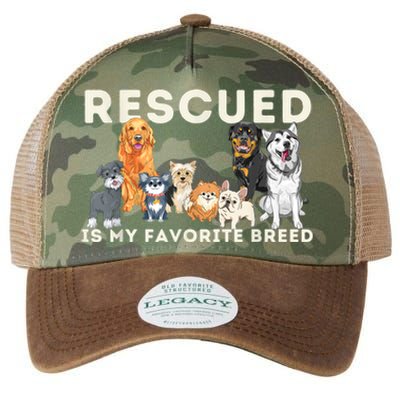 Rescued Is My Favorite Breed Animal Rescue Legacy Tie Dye Trucker Hat