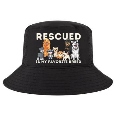 Rescued Is My Favorite Breed Animal Rescue Cool Comfort Performance Bucket Hat