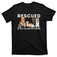 Rescued Is My Favorite Breed Animal Rescue T-Shirt