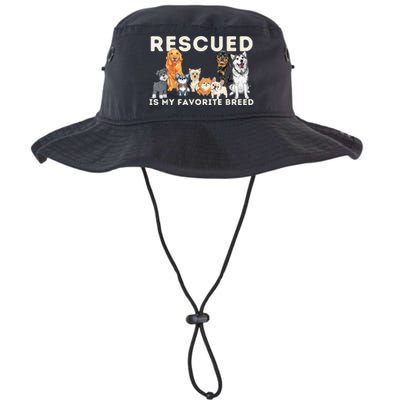 Rescued Is My Favorite Breed Animal Rescue Legacy Cool Fit Booney Bucket Hat