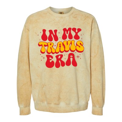 Retro In My Travis Era Colorblast Crewneck Sweatshirt