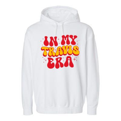 Retro In My Travis Era Garment-Dyed Fleece Hoodie