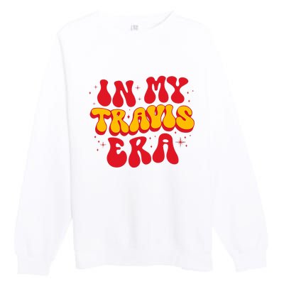 Retro In My Travis Era Premium Crewneck Sweatshirt