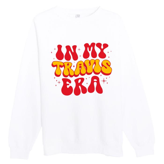 Retro In My Travis Era Premium Crewneck Sweatshirt