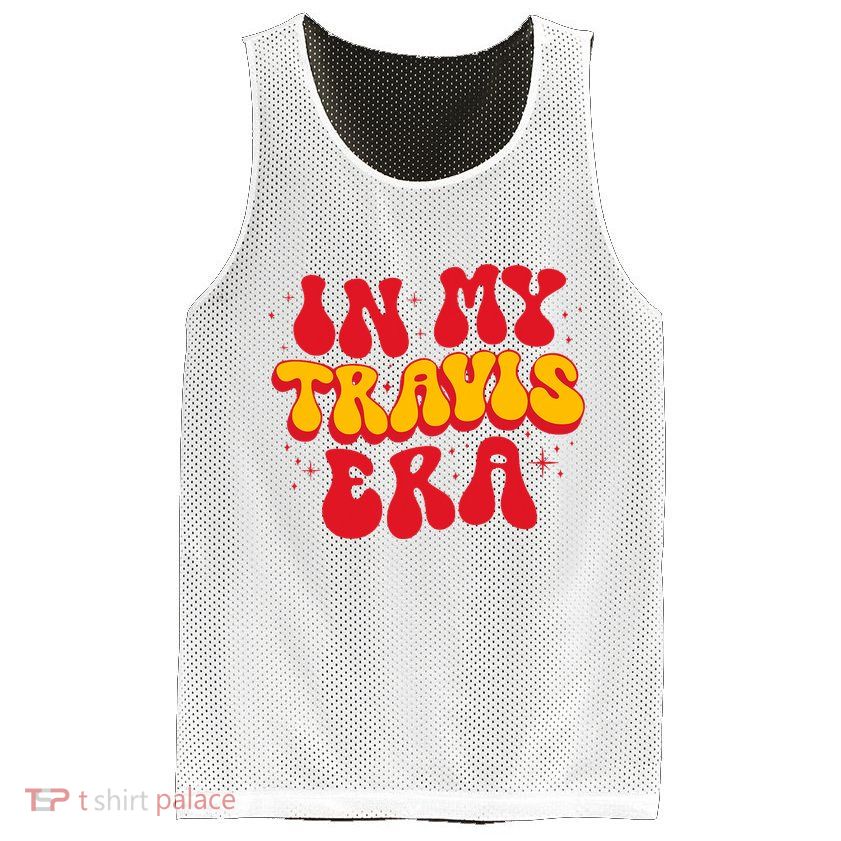Retro In My Travis Era Mesh Reversible Basketball Jersey Tank