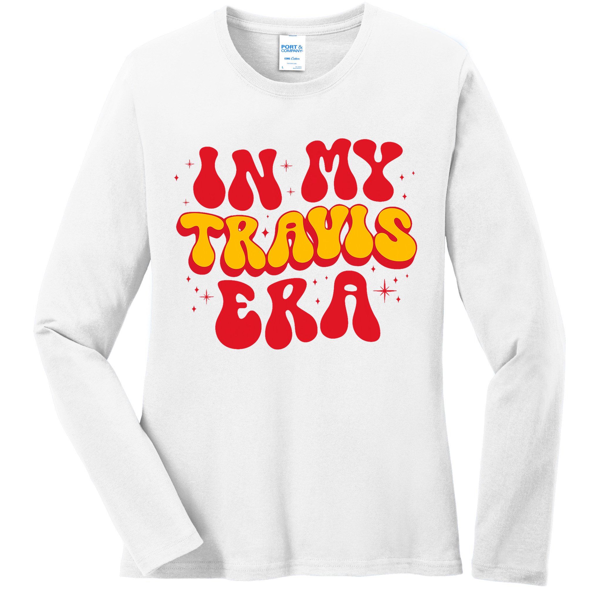 Retro In My Travis Era Ladies Long Sleeve Shirt
