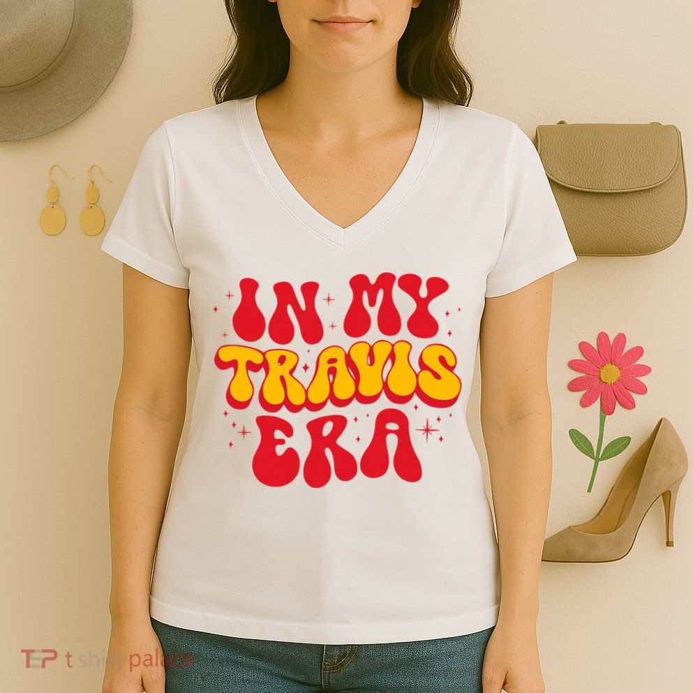 Retro In My Travis Era Women's V-Neck T-Shirt