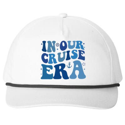 Retro In My Cruise Era Family Cruise Vacation Group Matching Snapback Five-Panel Rope Hat