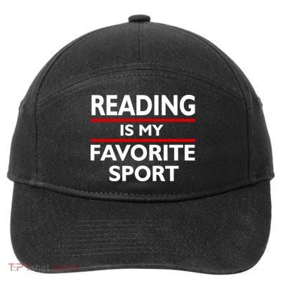 Reading Is My Favorite Sport 7-Panel Snapback Hat
