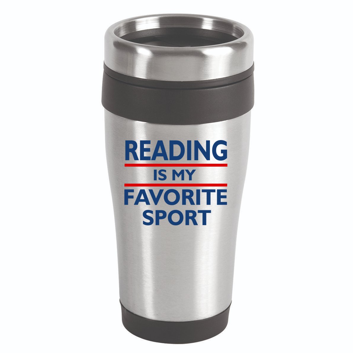 Reading Is My Favorite Sport 16oz Travel Tumbler