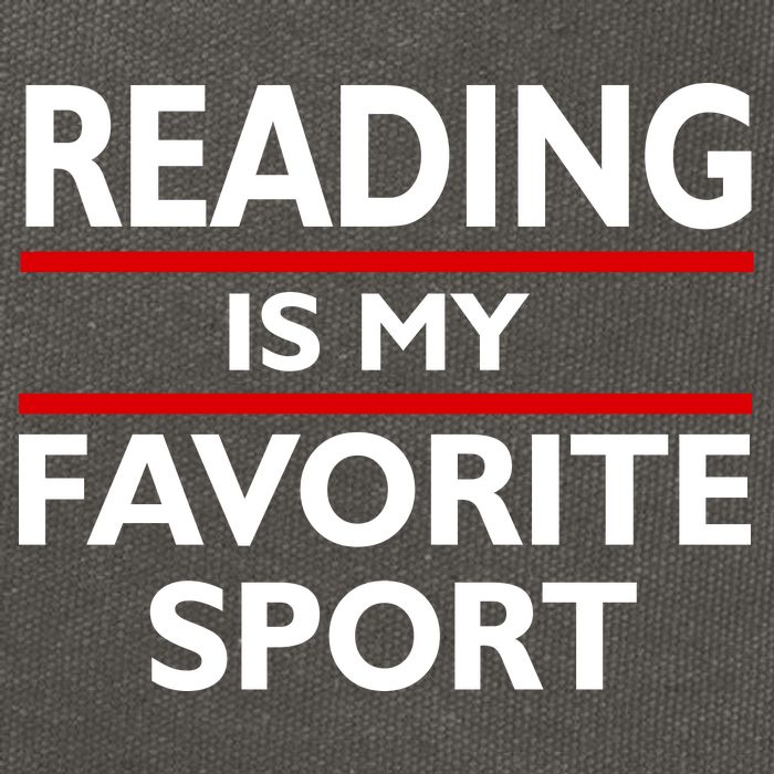 Reading Is My Favorite Sport Cotton Canvas Backpack