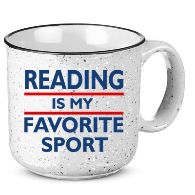 Reading Is My Favorite Sport 15oz Campfire Ceramic Mug