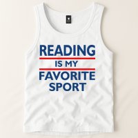 Reading Is My Favorite Sport Tank Top