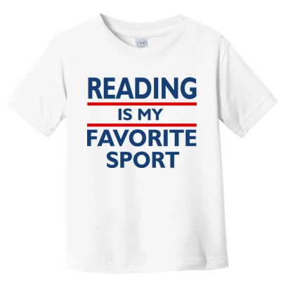 Reading Is My Favorite Sport Toddler T-Shirt