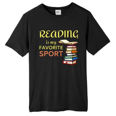 Reading Is My Favorite Sport For Book Lovers Tall Fusion ChromaSoft Performance T-Shirt