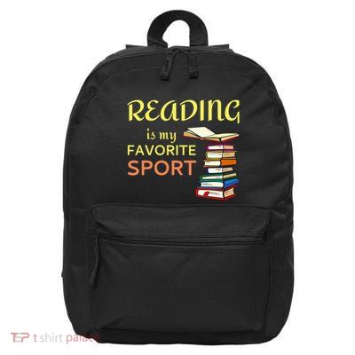 Reading Is My Favorite Sport For Book Lovers 16 in Basic Backpack