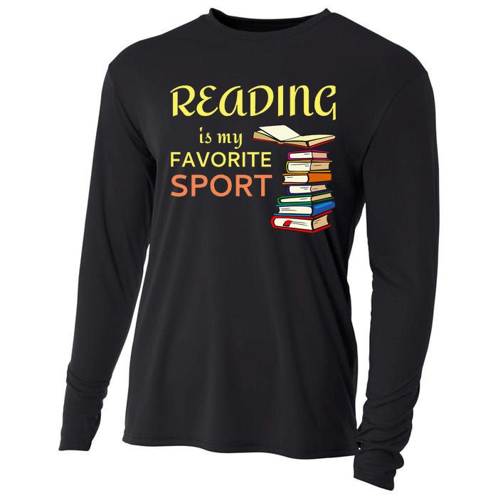 Reading Is My Favorite Sport For Book Lovers Cooling Performance Long Sleeve Crew