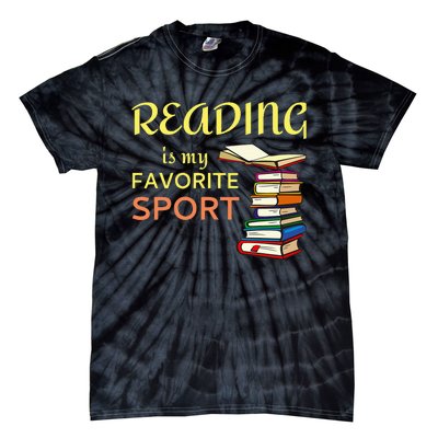 Reading Is My Favorite Sport For Book Lovers Tie-Dye T-Shirt