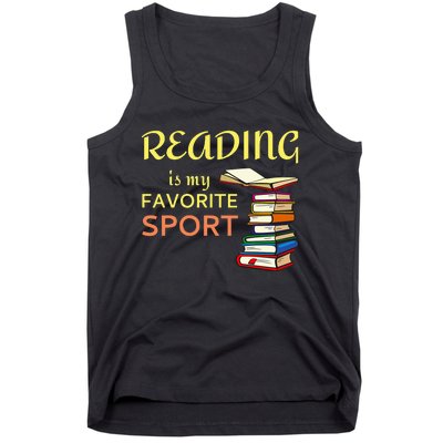 Reading Is My Favorite Sport For Book Lovers Tank Top