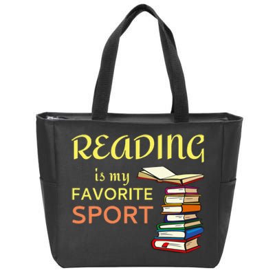 Reading Is My Favorite Sport For Book Lovers Zip Tote Bag