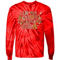 Retro In My School Counselor Era Back To School Tie-Dye Long Sleeve Shirt