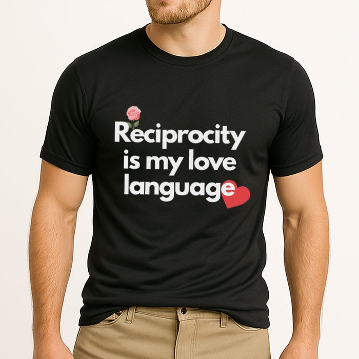 Reciprocity Is My Love Language Flower Red Heart Cooling Performance Crew T-Shirt