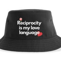 Reciprocity Is My Love Language Flower Red Heart Sustainable Bucket Hat