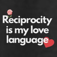 Reciprocity Is My Love Language Flower Red Heart 25L Jumbo Tote