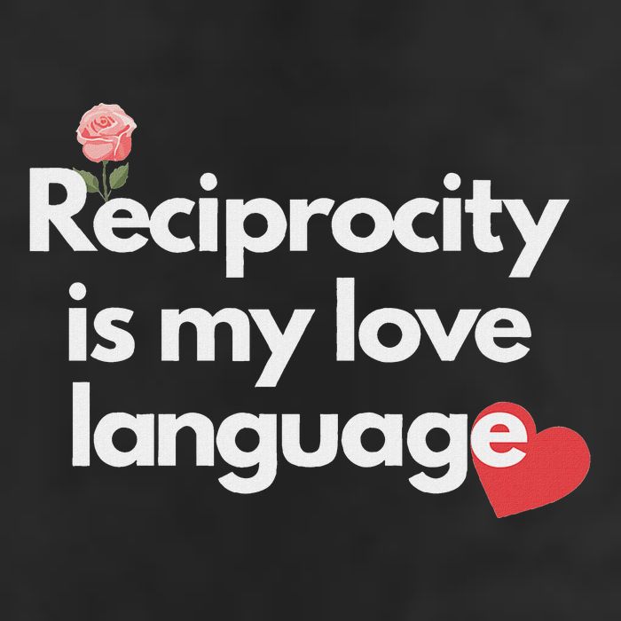 Reciprocity Is My Love Language Flower Red Heart 25L Jumbo Tote