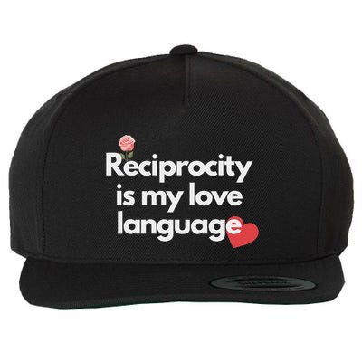 Reciprocity Is My Love Language Flower Red Heart Wool Snapback Cap