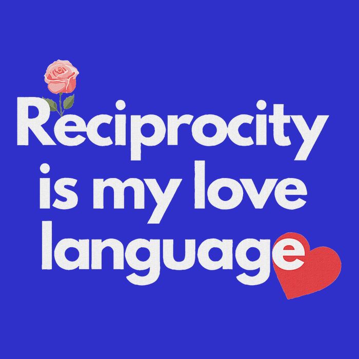 Reciprocity Is My Love Language Flower Red Heart Sweatshirt