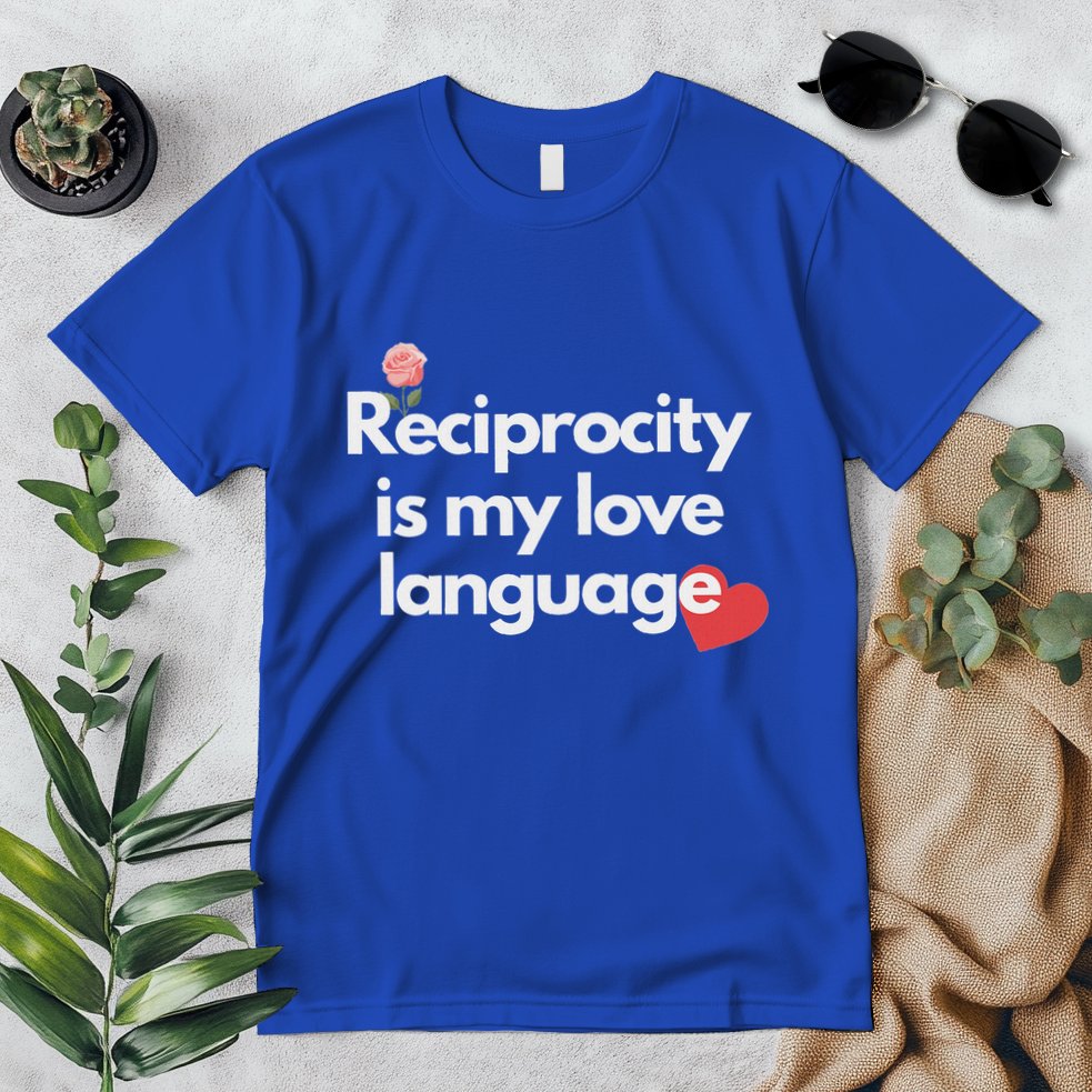 Reciprocity Is My Love Language Flower Red Heart Premium T-Shirt