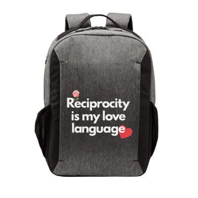 Reciprocity Is My Love Language Flower Red Heart Vector Backpack