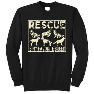 Rescue Is My Favourite Breed Animals Lover Sweatshirt