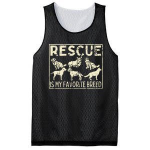 Rescue Is My Favourite Breed Animals Lover Mesh Reversible Basketball Jersey Tank