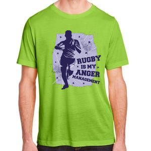 Rugby Is My Anger Management Adult ChromaSoft Performance T-Shirt