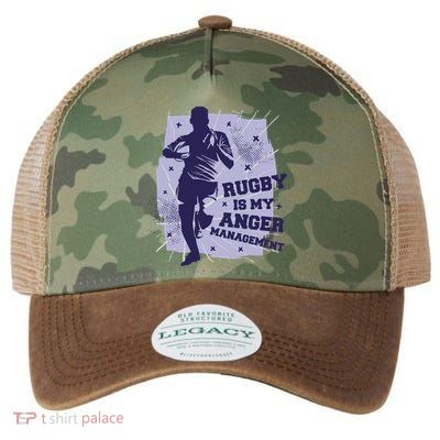 Rugby Is My Anger Management Legacy Tie Dye Trucker Hat